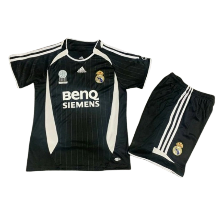 Real Madrid 06-07 Away Retro Kid Kits Vintage Youth Apparels Jersey
