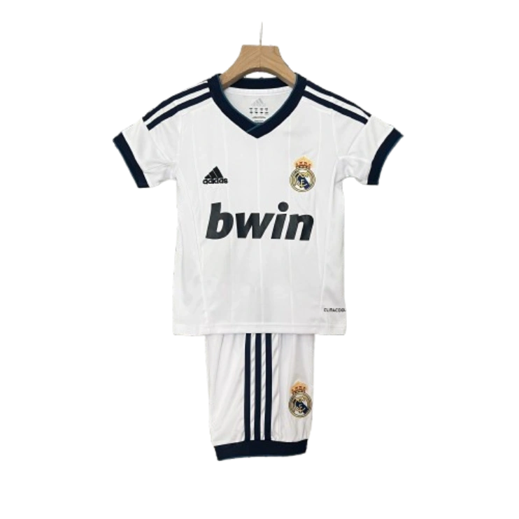 Real Madrid 12-13 Home Retro Kid Kits White Jersey