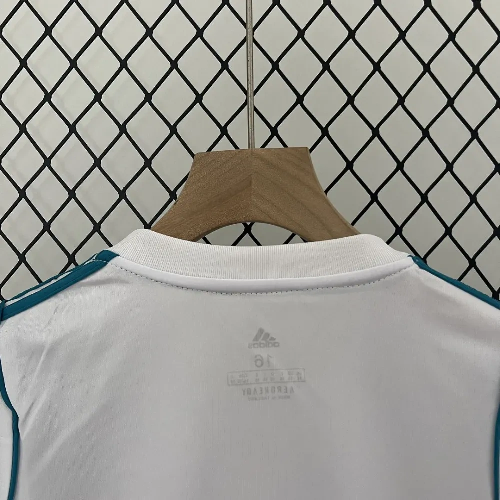 Real Madrid 17-18 Home Retro Kids Kit Soccer Jersey
