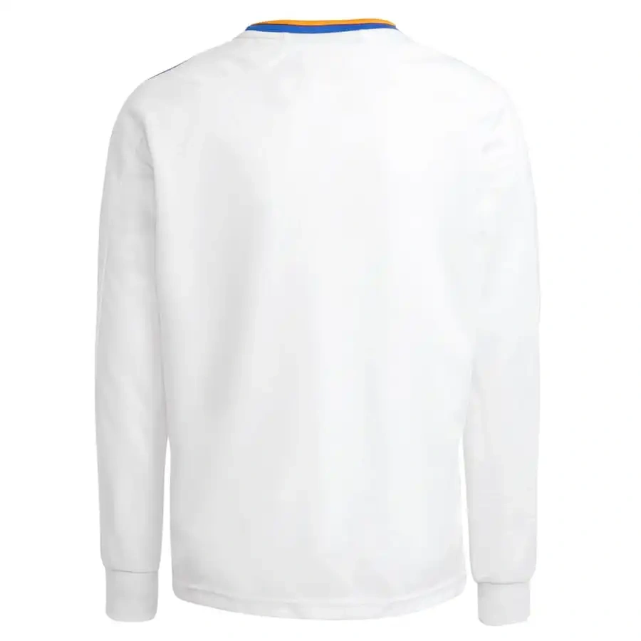 Real Madrid Home Soccer Jersey Retro Long Sleeve Shirt 21-22