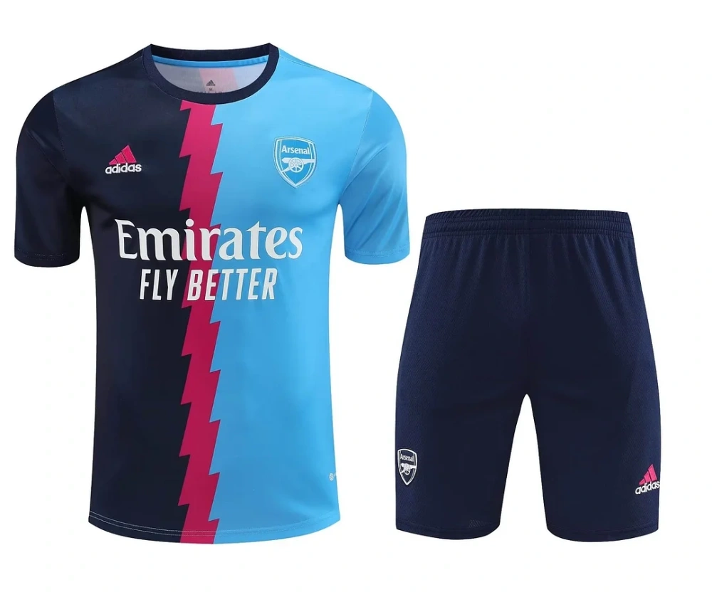 Arsenal Training Kids Kits Wear Blue Set Soccer Jersey 2022/2023