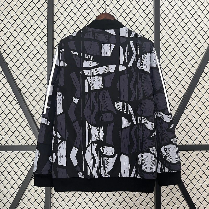 24-25 Arsenal Grey&black Windbreaker Jacket Football