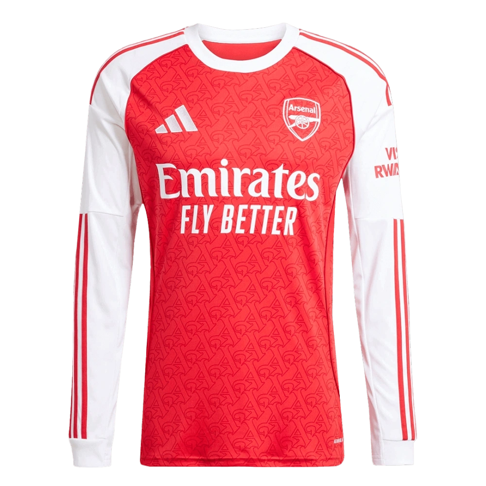 Arsenal Long Sleeve Jersey Home Football Shirt 2025-26