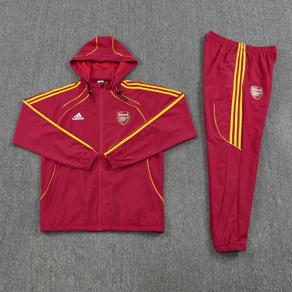 Arsenal UPB Hoodie Training Kit (jacket+Pants) Red 2025-26