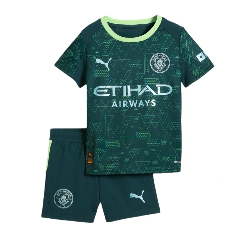 2025-26 Manchester City EA SPORTS FC Kids Football Jersey Kit Fan version