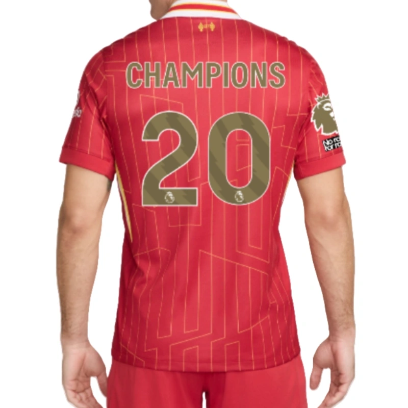 24-25 Liverpool Premier League Champions League Home Player Edition Football Shirt