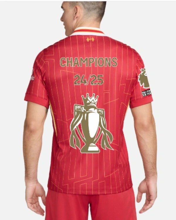 4-25 Liverpool Premier League Champions League Home Fan Edition Football Shirt