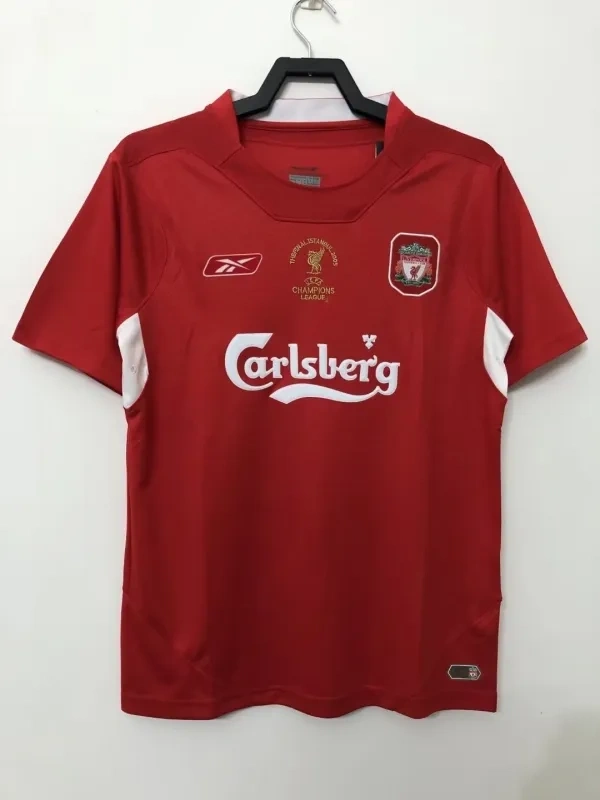 2005 Liverpool Retro Jersey UCL Final Home
