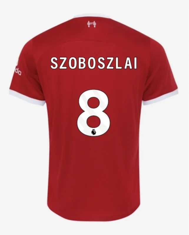 23-24 M.SALAH #11 VIRGIL #4 SZBOSZLAI #8 MAC ALLISTER #10 Liverpool Home Jersey