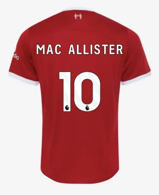 23-24 M.SALAH #11 VIRGIL #4 SZBOSZLAI #8 MAC ALLISTER #10 Liverpool Home Jersey