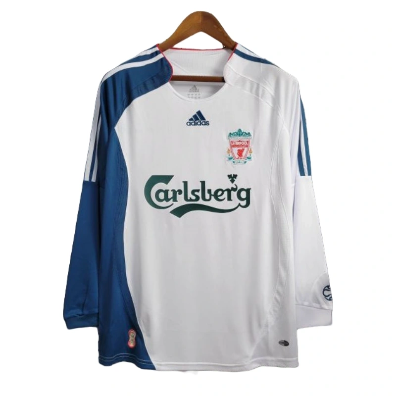 Liverpool Retro Long Sleeve Jersey Third Away Shirt 2006-07