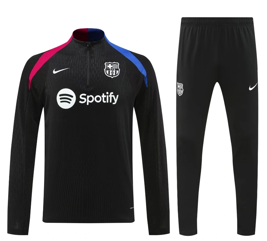 24-25 Barcelona Long Sleeve Training Suit Football Shirts