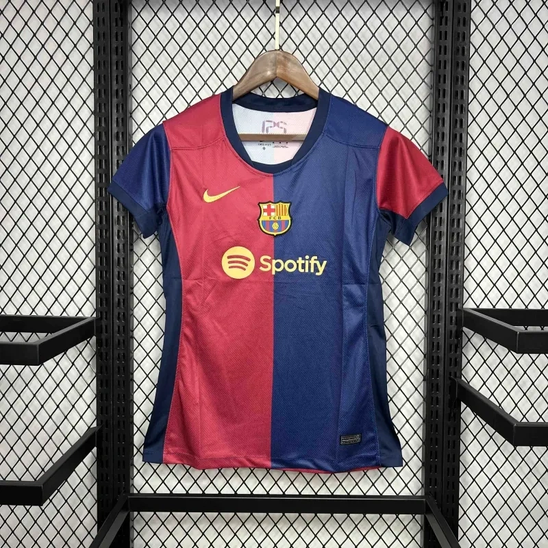24-25 Barcelona Home Kids Kit Soccer Jersey+Shorts