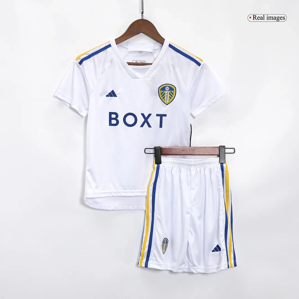 Kids Leeds United Home Kit Jersey+Shorts 2023/24