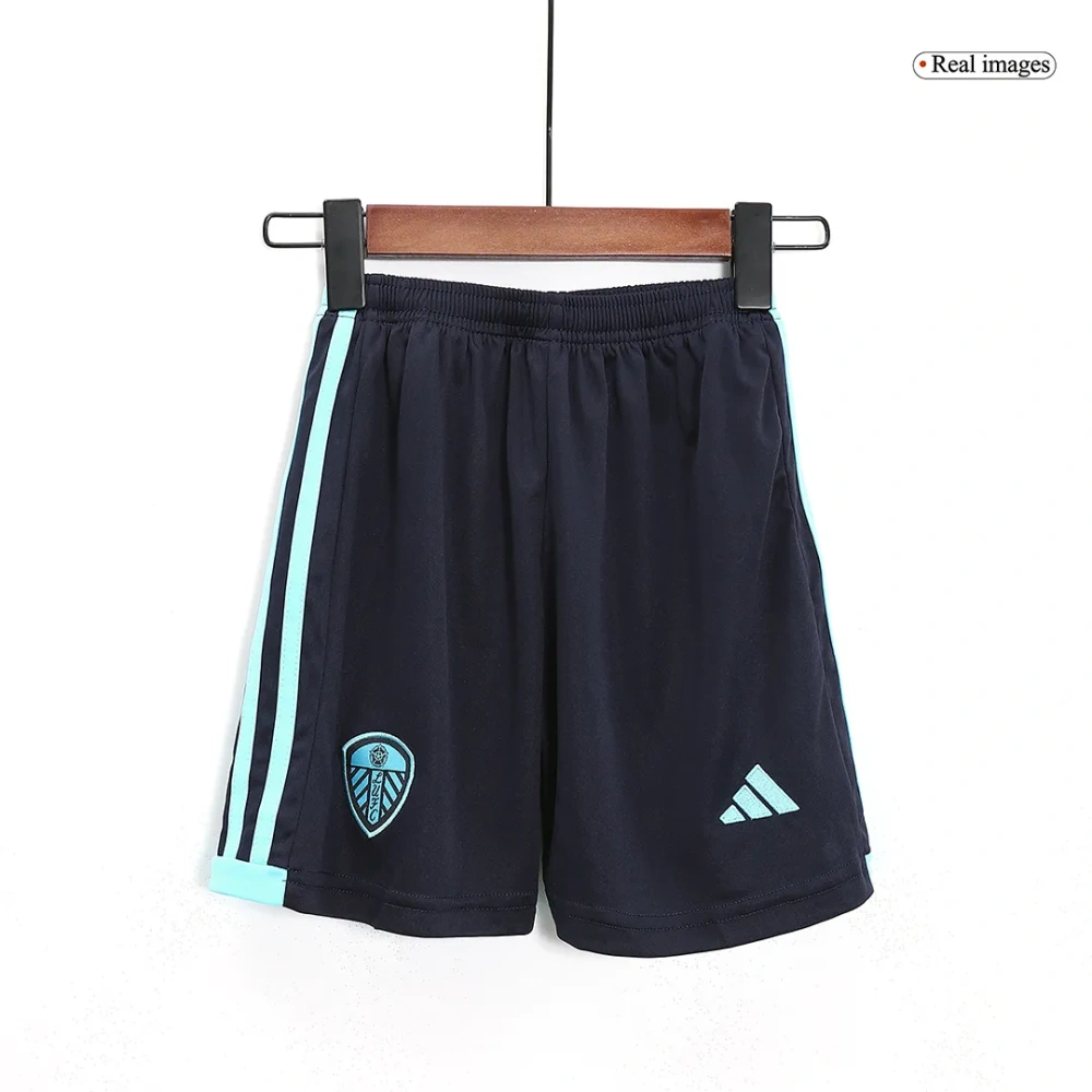 Kids Leeds United Away Kit Jersey+Shorts 2023-24