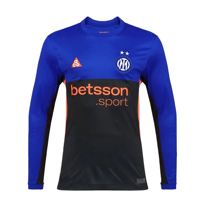2025-26Inter Milan Fourth Away ACG Long sleeved Soccer Jersey Fan edition