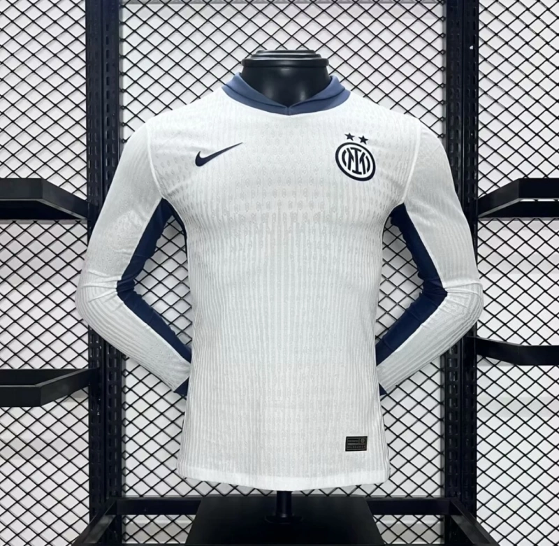 24-25 Inter Milan Away Long Sleeve Kit Player Version Shirt Soccer Jersey