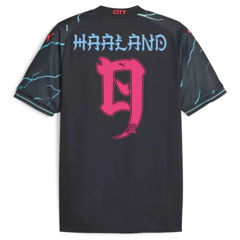 2023/24 Manchester City HAALAND #9 GREALISH #10 DE BRUYNE #17 J.ALVAREZ #19 FODEN #47 Japanese Tour Printing Third Jersey