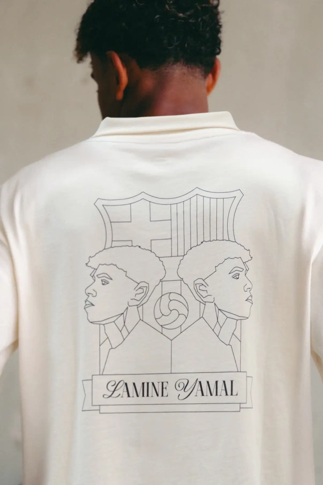 Barcelona Lamin Yamal commemorative white 304 POLO Shirt 24-25