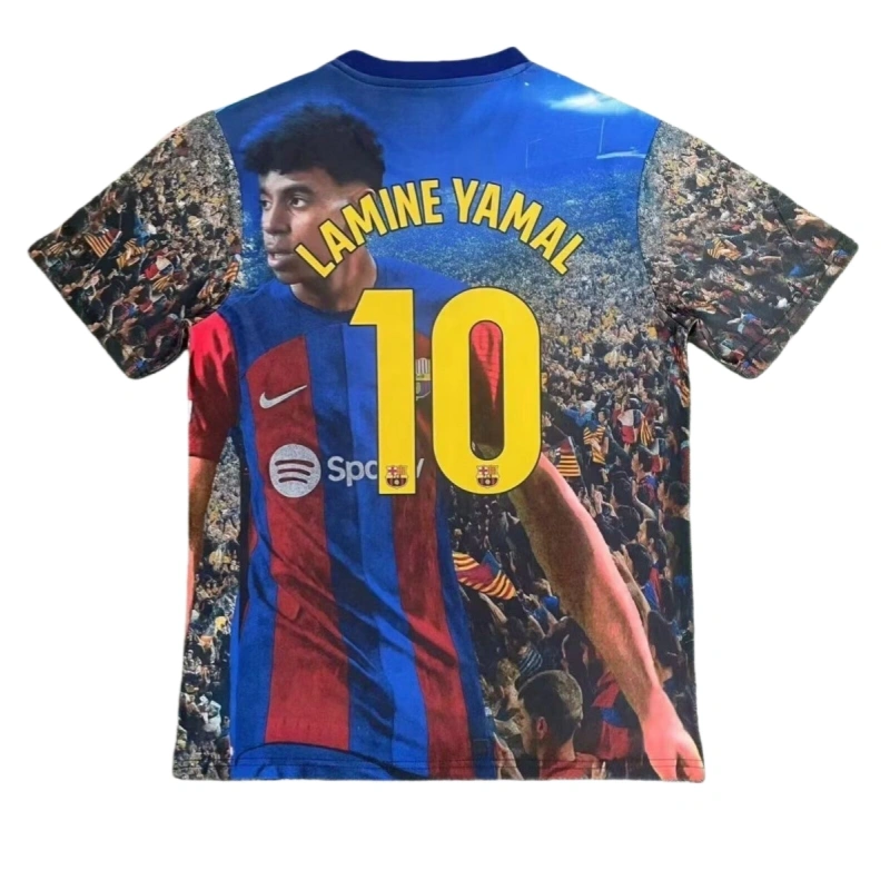 LAMINE YAMAL #10 Barcelona Soccer jersey special Edition custom Shirt 2025-26
