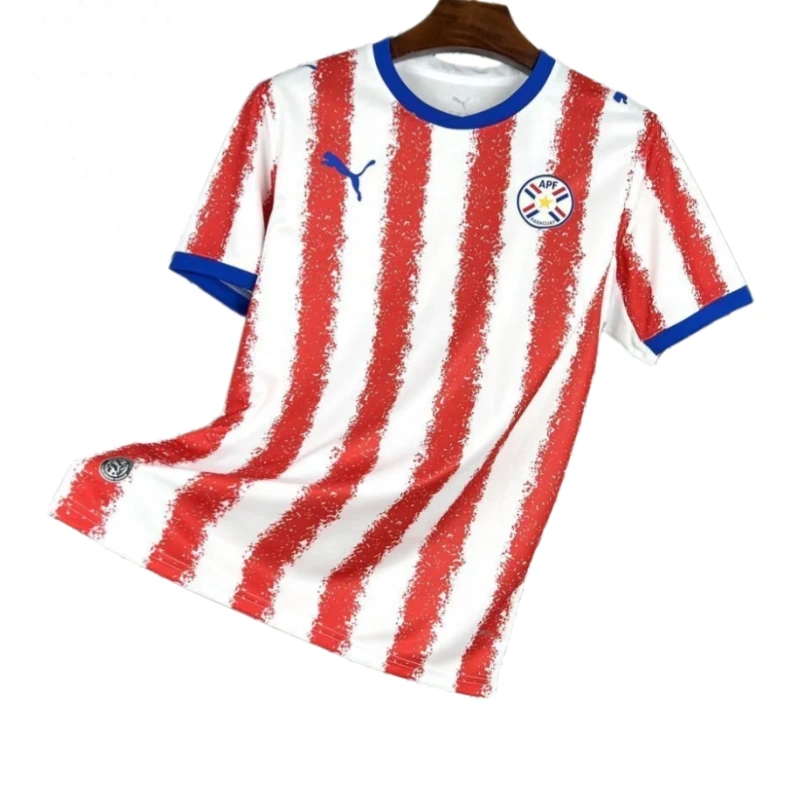 Paraguay World Cup 2026 Home Short Sleeve Kit & Jersey Fan Version