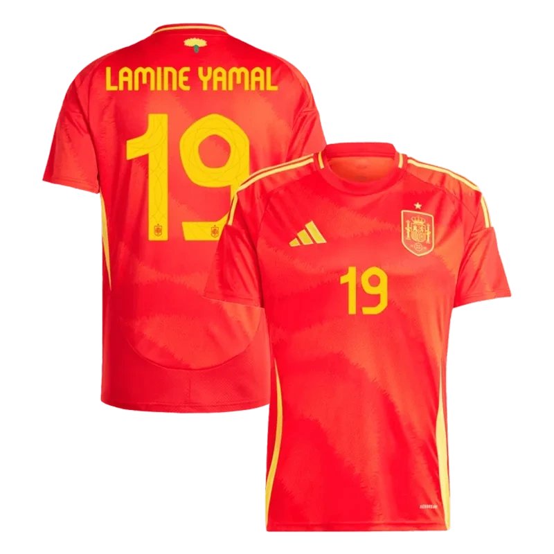 Spain Home Jersey LAMINE YAMAL #19 RODRIGO #16 MORATA #7 Euro 2024