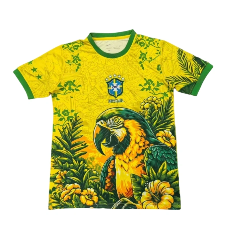 Brazil 2026 World Cup Parrot Special Edition Short Sleeve Kit & Jersey Fan Version