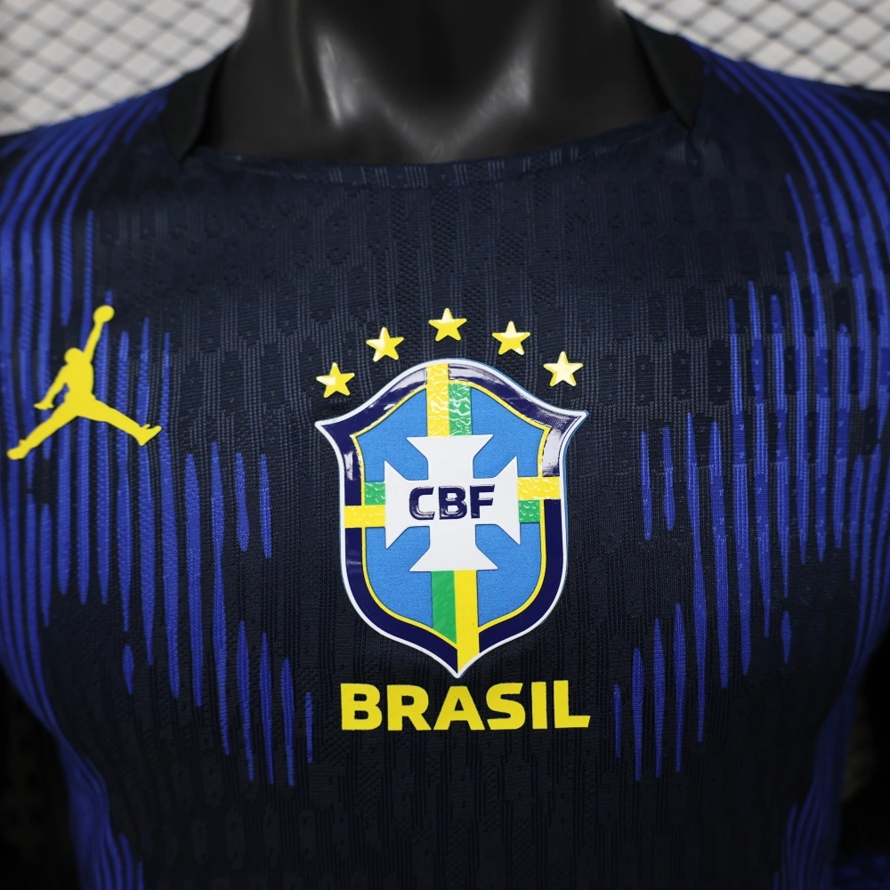 Brazil World Cup 2026 Away Long Sleeve Kit & Jersey Player Version