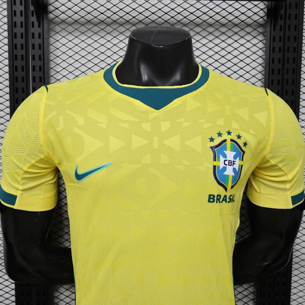 Brazil World Cup 2026 Home Short Sleeve Kit & Jersey Player Version