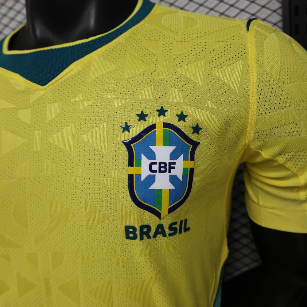 Brazil World Cup 2026 Home Short Sleeve Kit & Jersey Player Version
