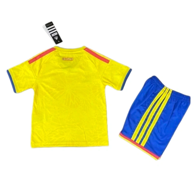 Colombia World Cup 2026 Home Kids Short Sleeve Kit & Jersey + Shorts Fan Version