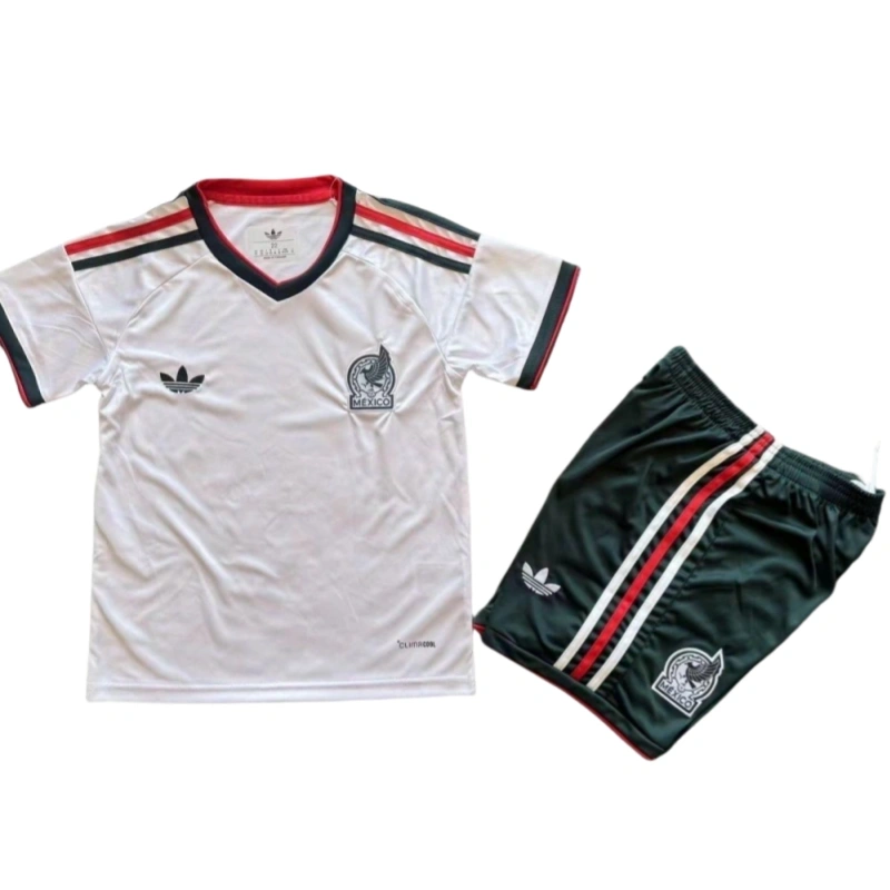 Mexico World Cup 2026 Away Kids Short Sleeve Kit & Jersey + Shorts Fan Version