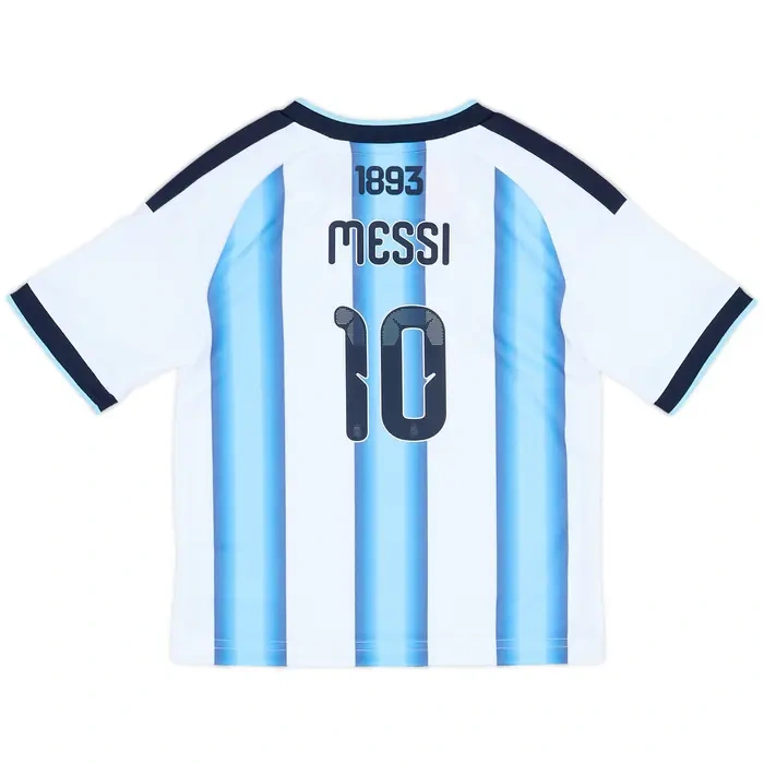 2026 Argentina World Cup Home Full Kids Kit Messi #10