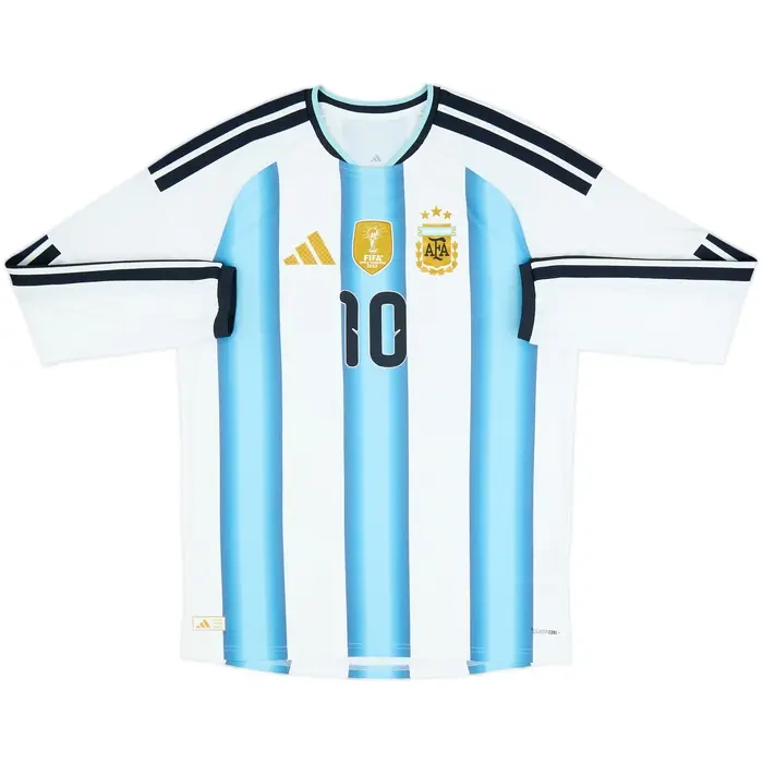 2026 Argentina Home Long Sleeve Shirt Messi #10