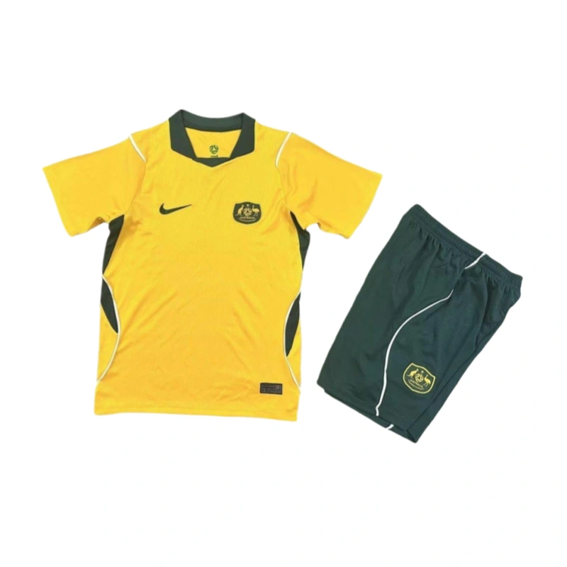 Australia 2026 World Cup Home Kids Kit & Jersey + Shorts Fan Version
