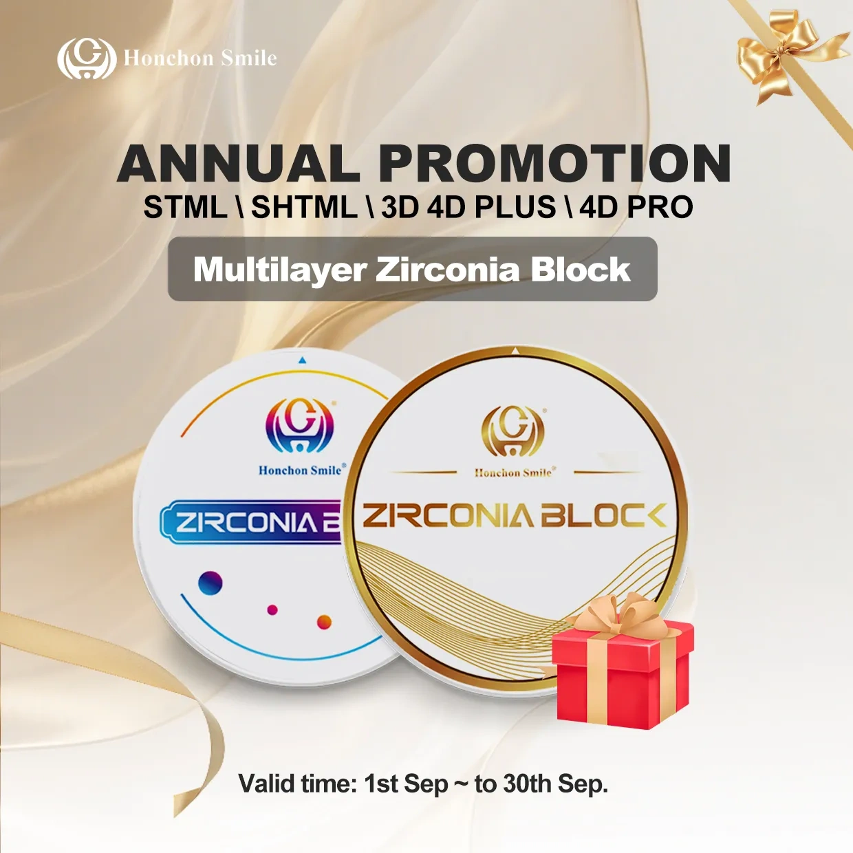 dental zirconia blocks 4D PRO zirconia blocks--HONCHON SMILE