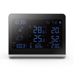 RC Color change WBGT weather station with 8-in-1 weather sensor