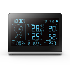RC Color change WBGT weather station with 8-in-1 weather sensor