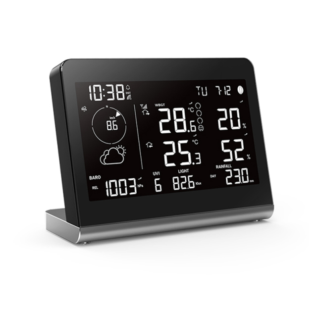 RC Color change WBGT weather station with 8-in-1 weather sensor
