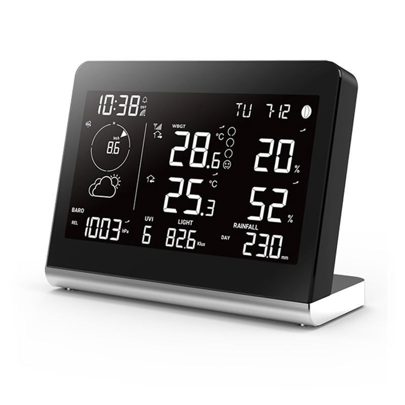 RC Color change WBGT weather station with 8-in-1 weather sensor