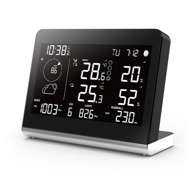 RC Color change WBGT weather station with 8-in-1 weather sensor