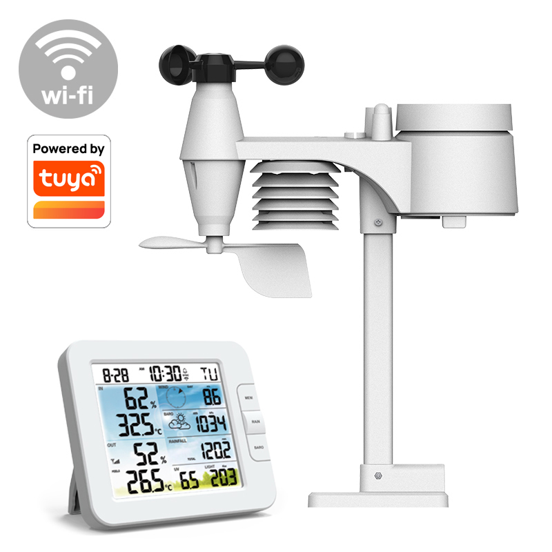 Tuya smart weather station with 7-in-1 professional sensor C6085A / C3120A