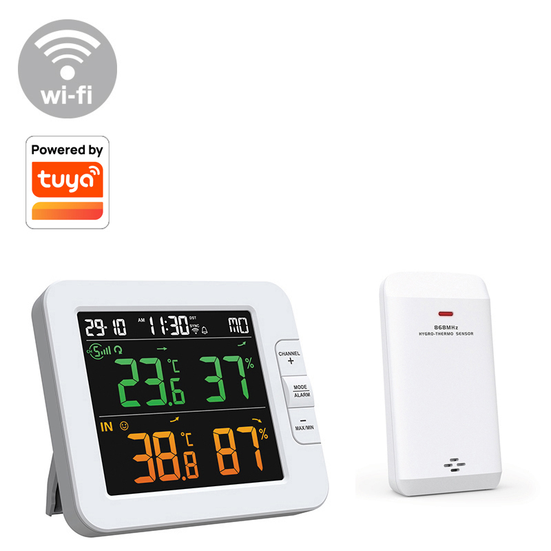 Tuya multi-channel weather station with wireless sensor C6082B / C3126A