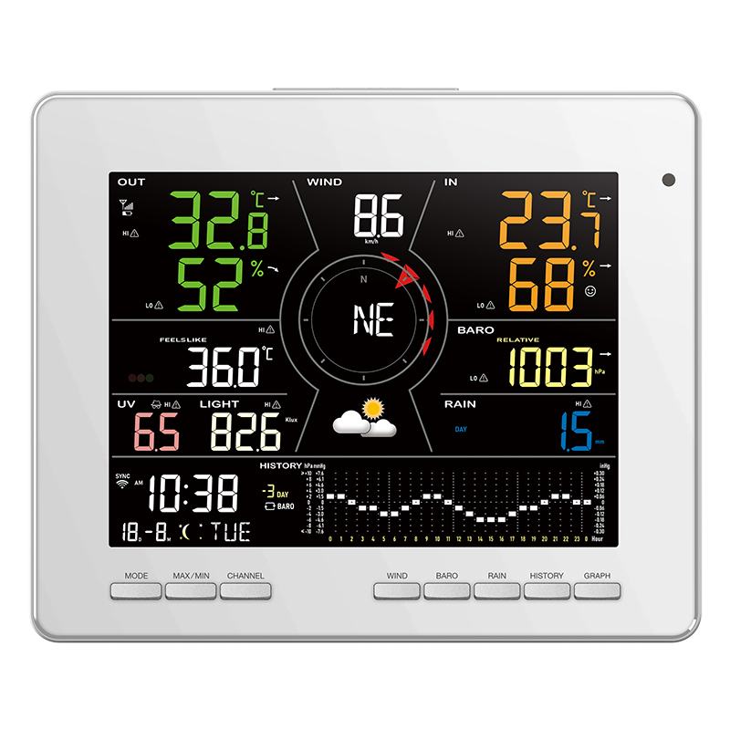 Tuya smart weather station with 7-in-1 professional sensor C6102A / C3131A