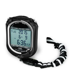 Professional triple line display stopwatch