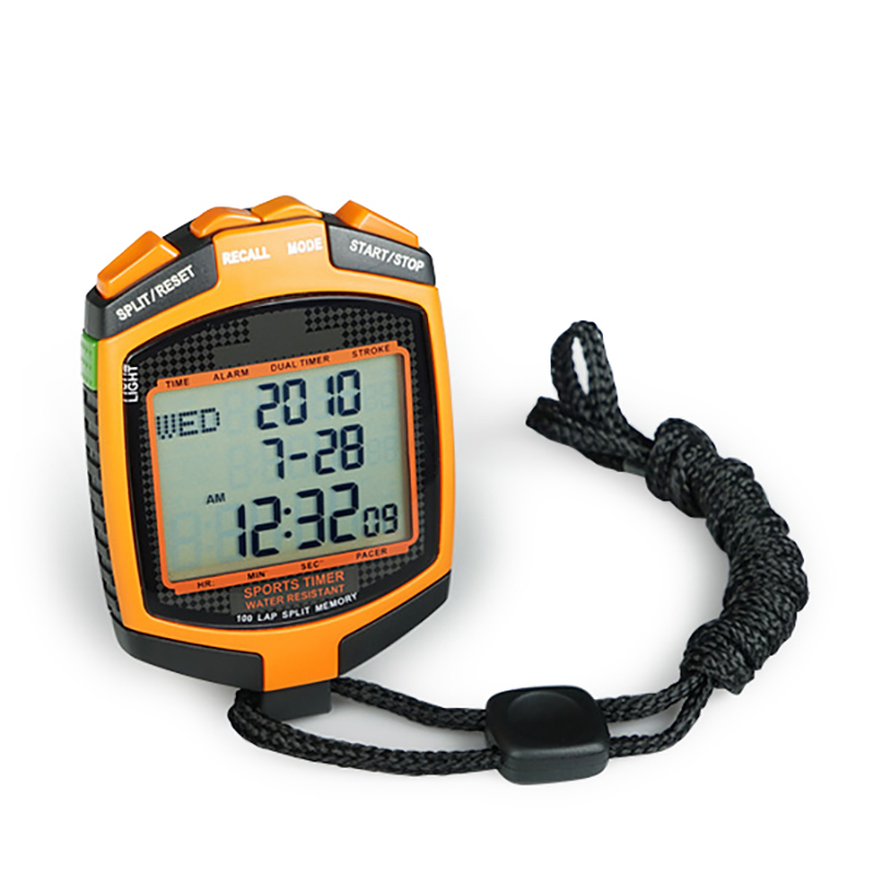 Professional triple line display stopwatch