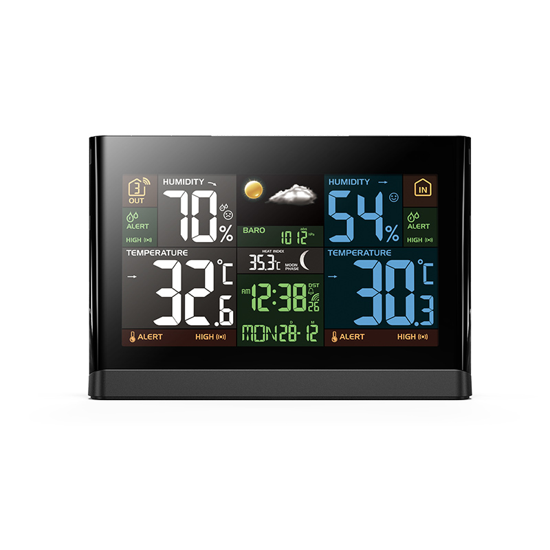 Wireless weather station with color display