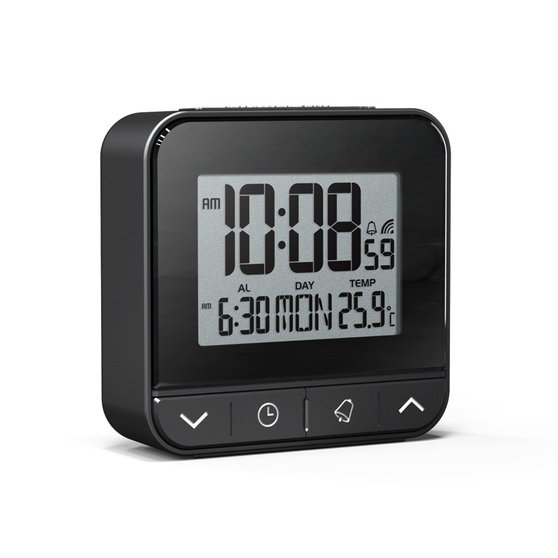 Tiny RC travel alarm clock