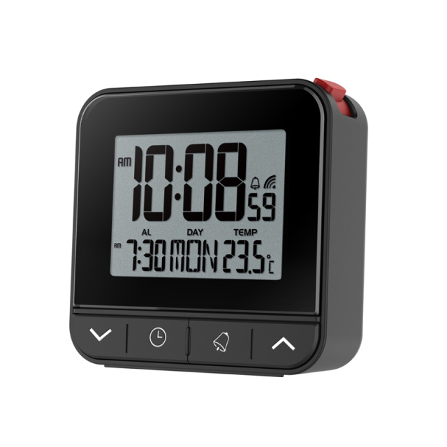 Tiny RC travel alarm clock