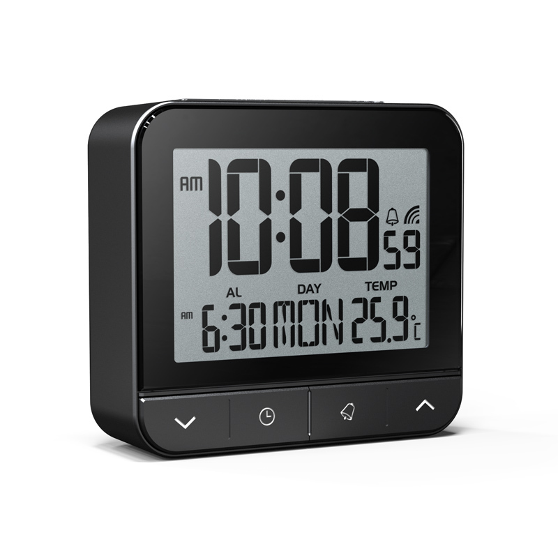 Compact RC alarm clock